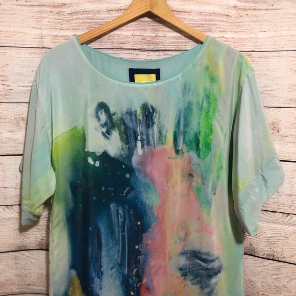 Anthropologie | Maeve Silk Painted Tunic Dress - Picture 4 of 6